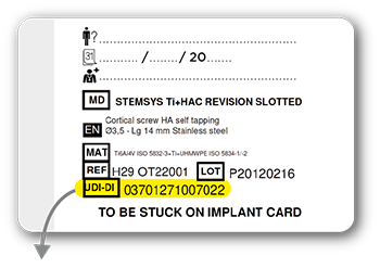Patient Implantcard